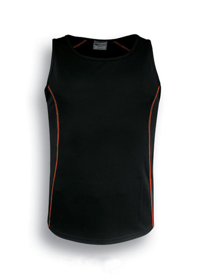 Black / Orange – Bocini Kids Stitch Singlet CT0928
