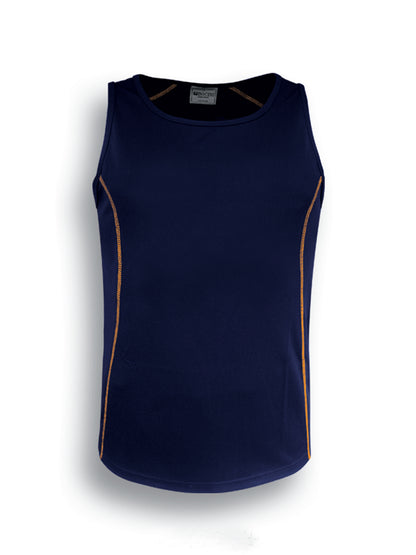 Navy / Gold – Bocini Kids Stitch Singlet CT0928