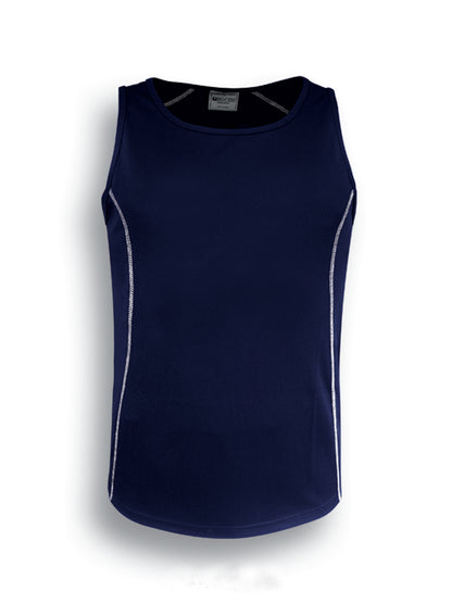 Navy / White – Bocini Kids Stitch Singlet CT0928