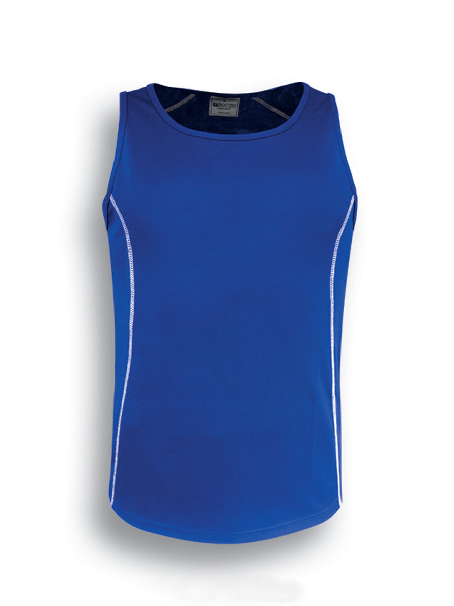 Royal Blue / White – Bocini Kids Stitch Singlet CT0928