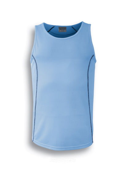 Sky Blue / Navy – Bocini Kids Stitch Singlet CT0928