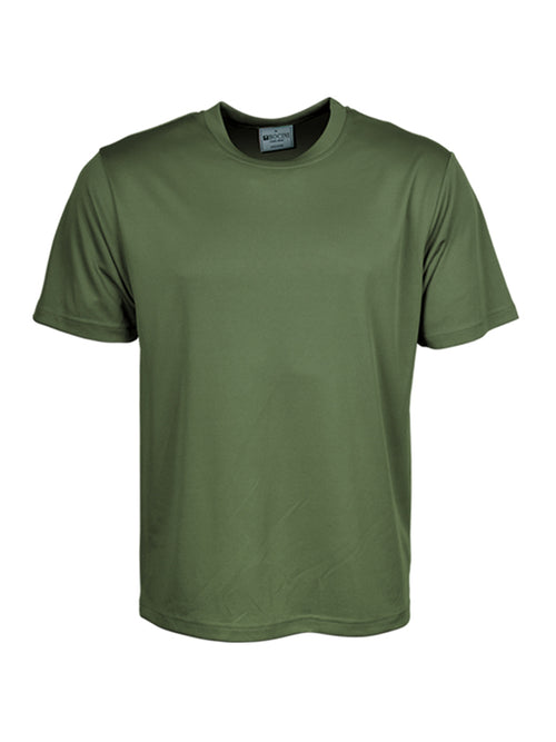 Bocini Unisex Breezeway Micromesh Tee — Army Green