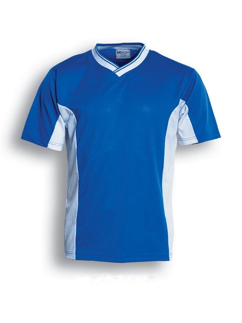 Bocini Kids Soccer Panel Jersey — Royal Blue / White