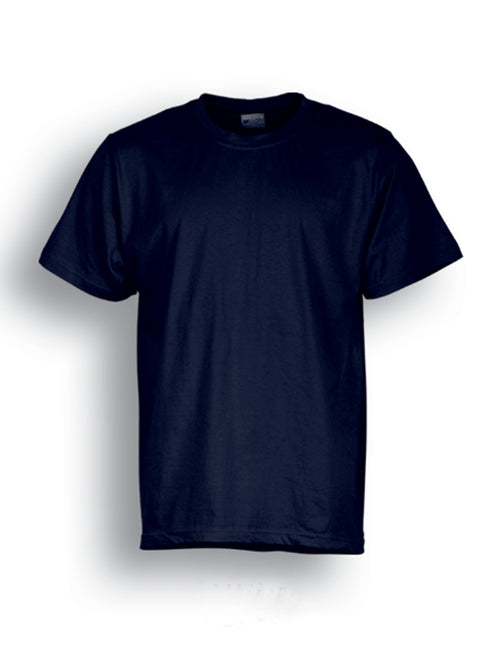 Bocini Unisex Plain Cotton Tee — Navy