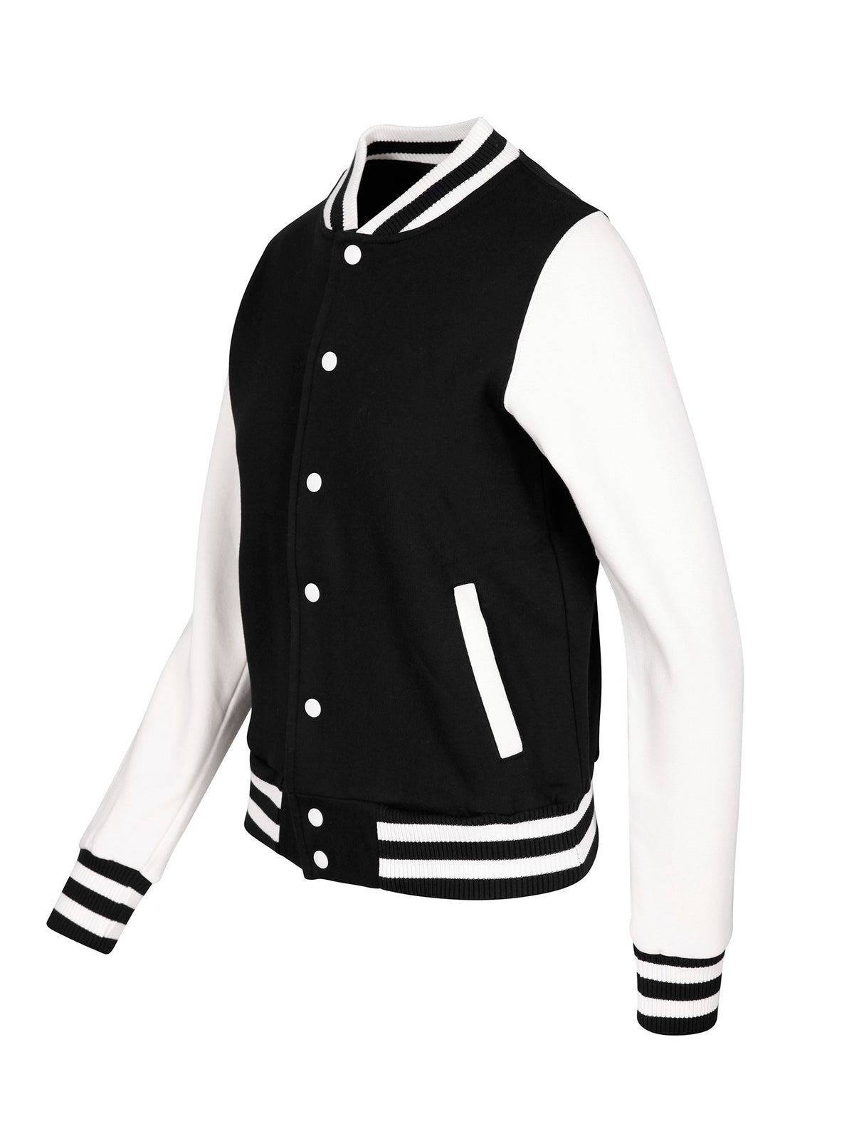 RAMO FO96UN Womens/Junior Varsity Jacket — Black/White side