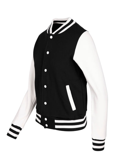 RAMO FO96UN Womens/Junior Varsity Jacket — Black/White side