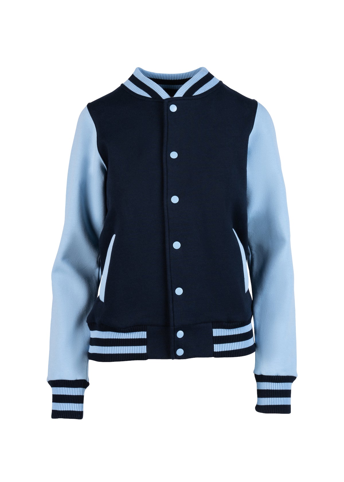 RAMO FO96UN Womens/Junior Varsity Jacket — Navy/Sky front