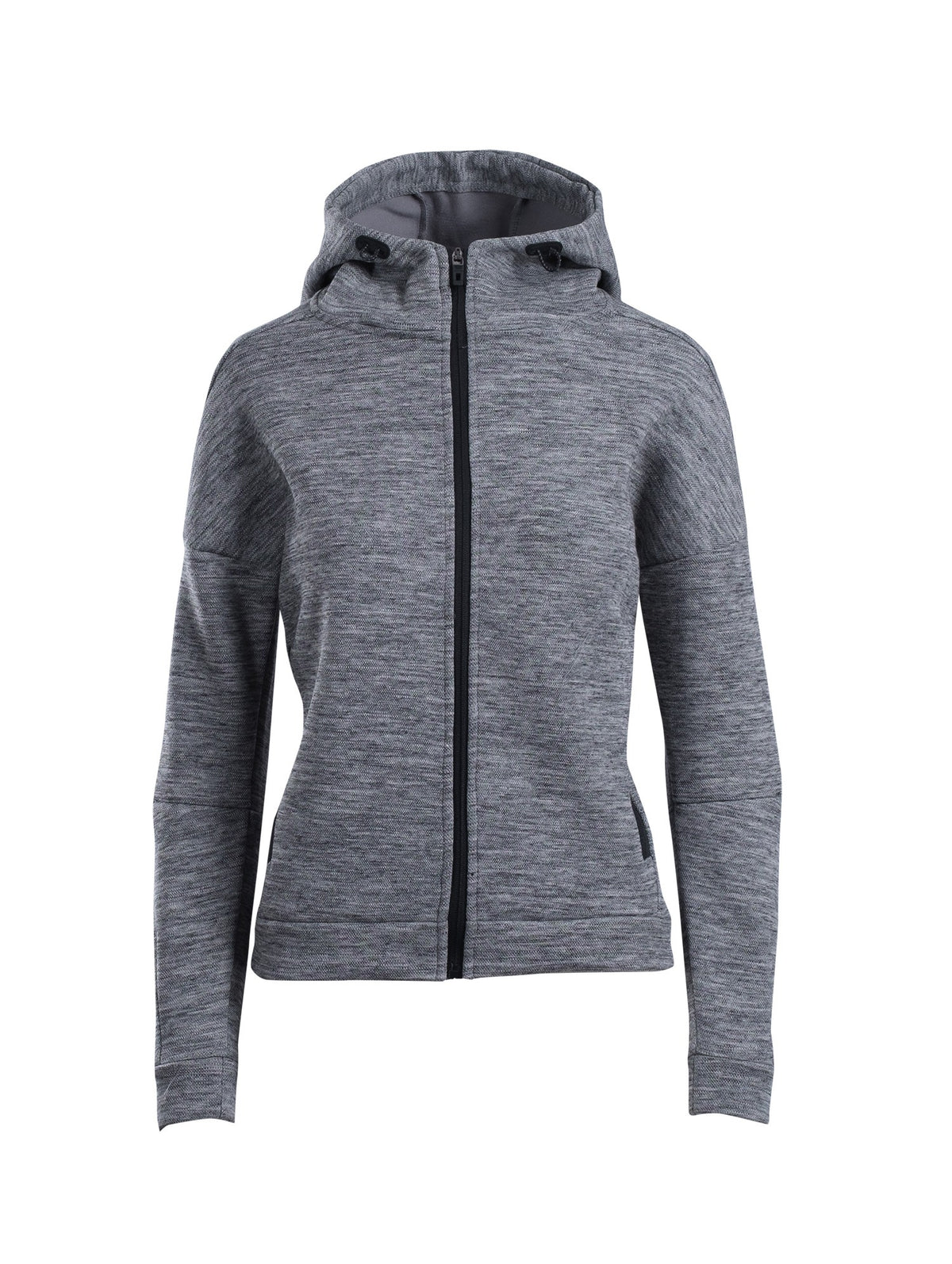 RAMO F361UN Women’s/Juniors' SPACE hoodie — Carbon Marl front