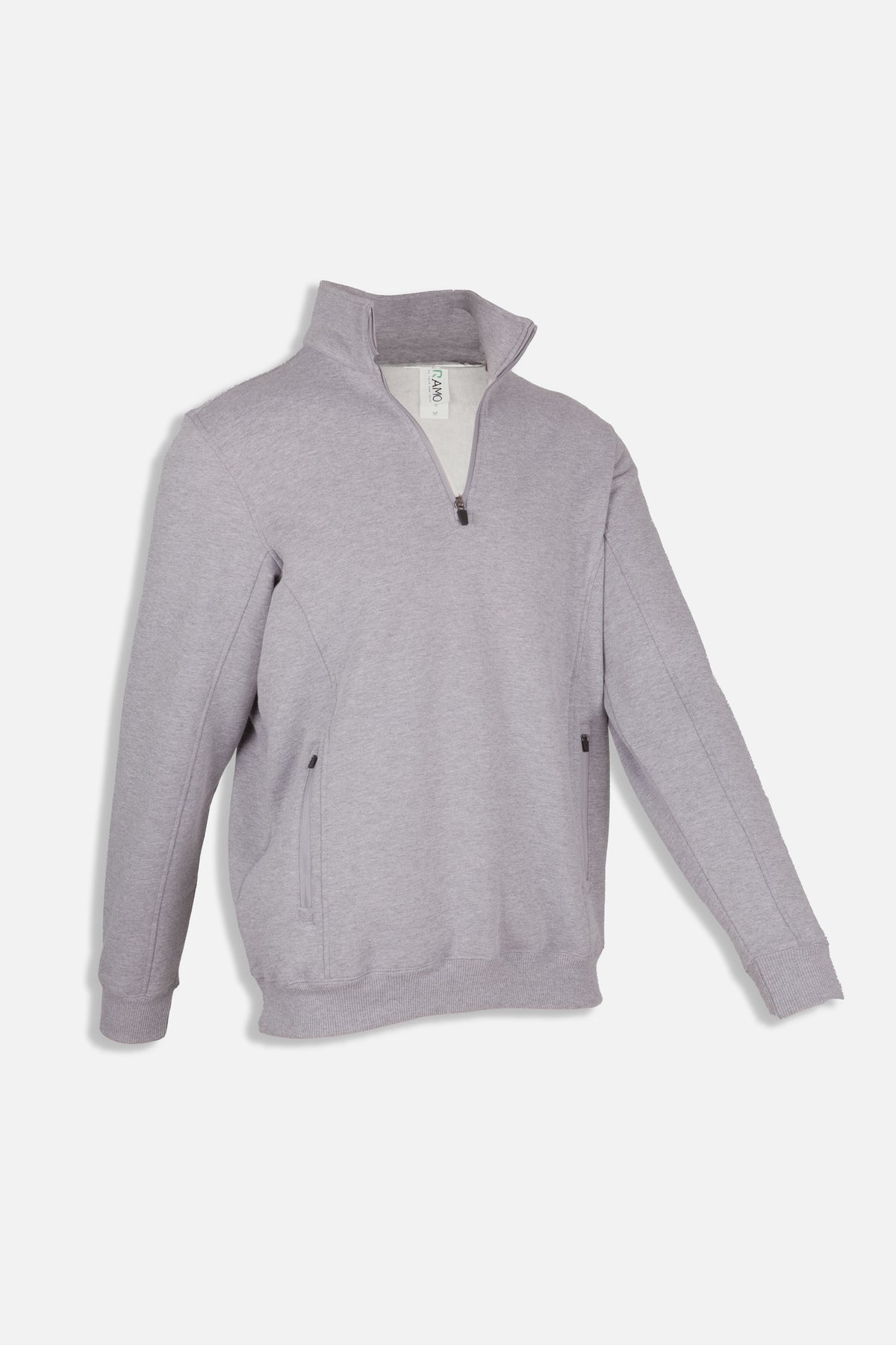 RAMO F365HZ Men's Enterprise Half Zip Fleece — Grey Marl side
