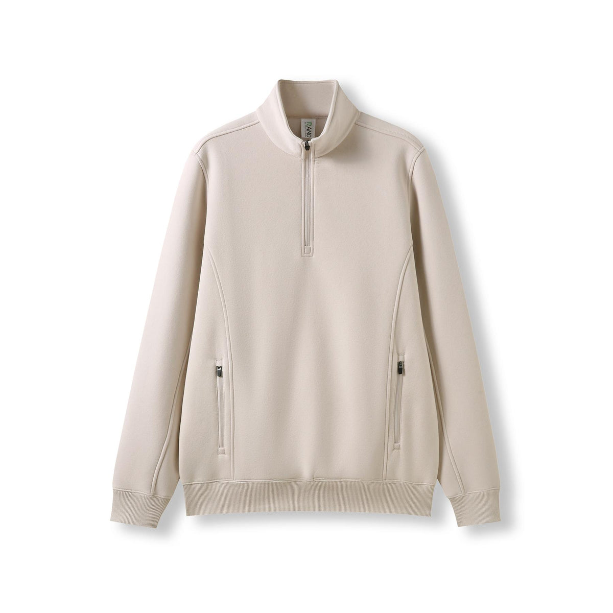 RAMO F365HZ Men's Enterprise Half Zip Fleece — Natural Faded front