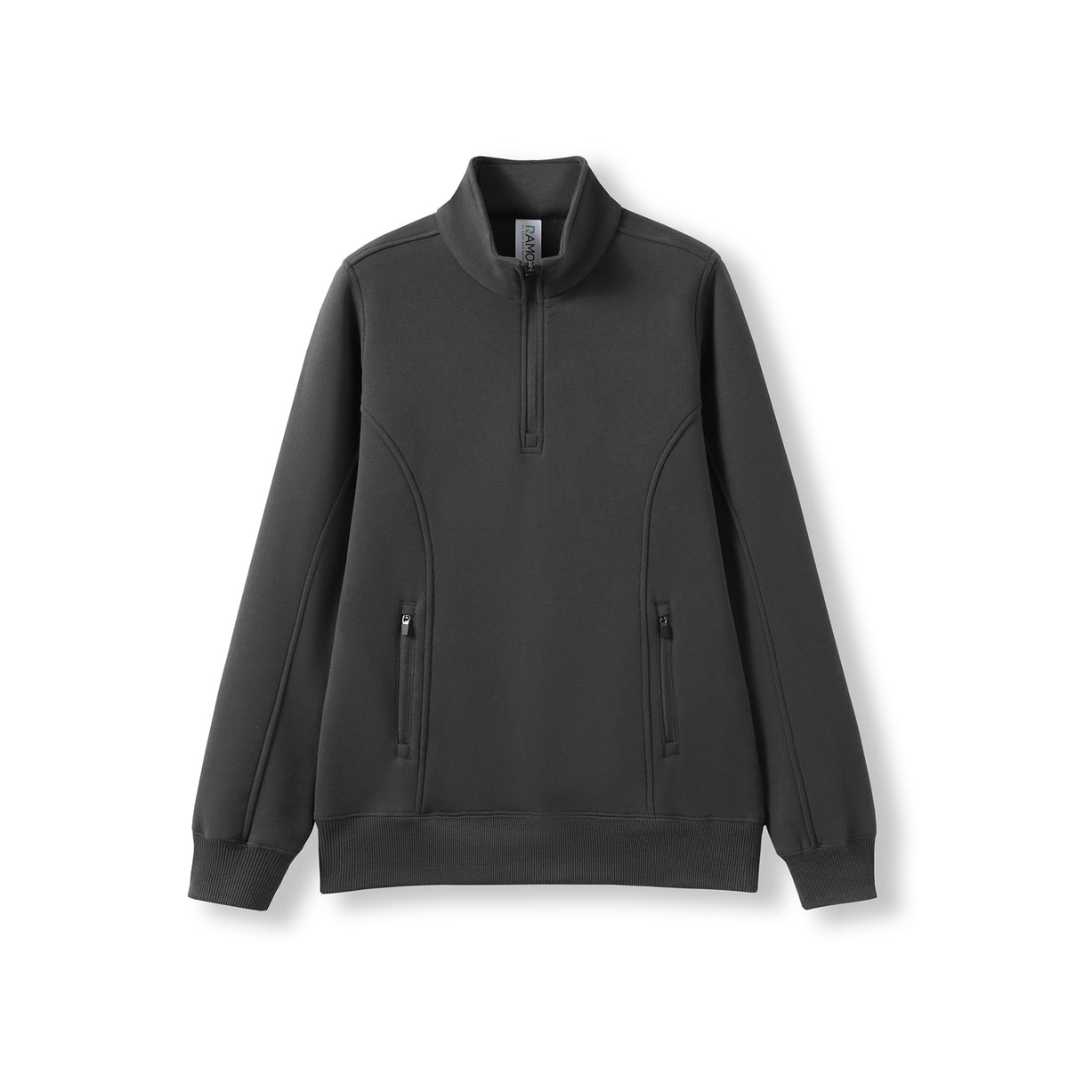 RAMO F365LD Women's Enterprise Half Zip Fleece — Charcoal Faded front
