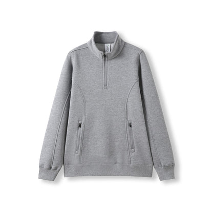 RAMO F365LD Women's Enterprise Half Zip Fleece — Grey Marl front