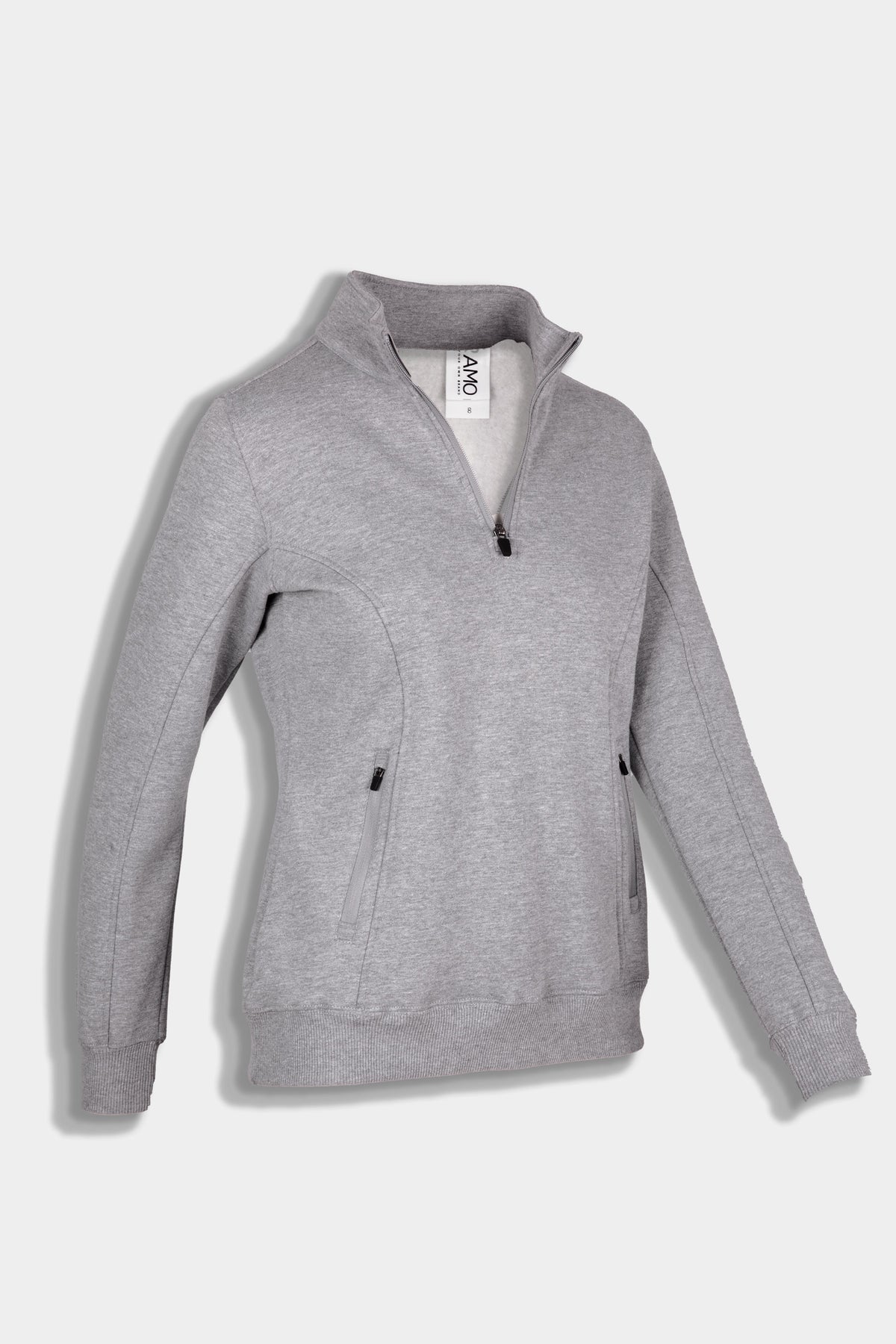 RAMO F365LD Women's Enterprise Half Zip Fleece — Grey Marl side