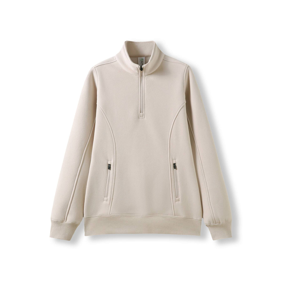 RAMO F365LD Women's Enterprise Half Zip Fleece — Natural Faded front