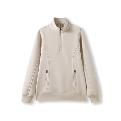 RAMO F365LD Women's Enterprise Half Zip Fleece — Natural Faded front