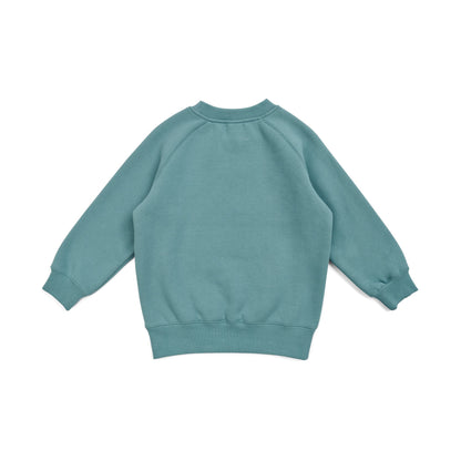 RAMO F368KS Kids’ Cotton Care Sweatshirts — Slate Green back