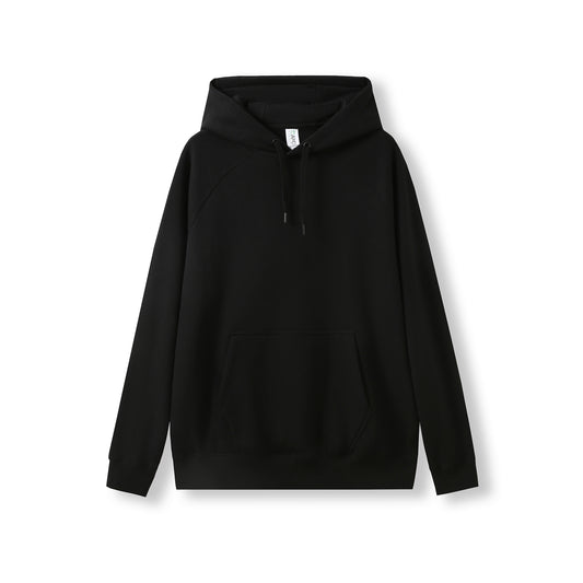 RAMO F369HB Mens' Cotton Care Kangaroo Hoodie — Black front