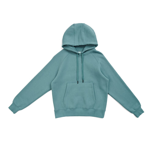 RAMO Women’s Cotton Care Kangaroo Pocket Hoodie — Slate Green