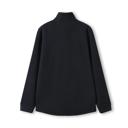 RAMO F371BP 320gsm Men's / Unisex Polar Fleece Half Zip Top — Navy Blue back