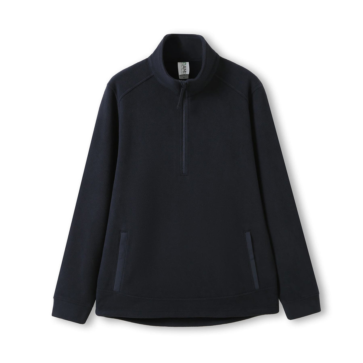 RAMO F371BP 320gsm Men's / Unisex Polar Fleece Half Zip Top — Navy Blue front