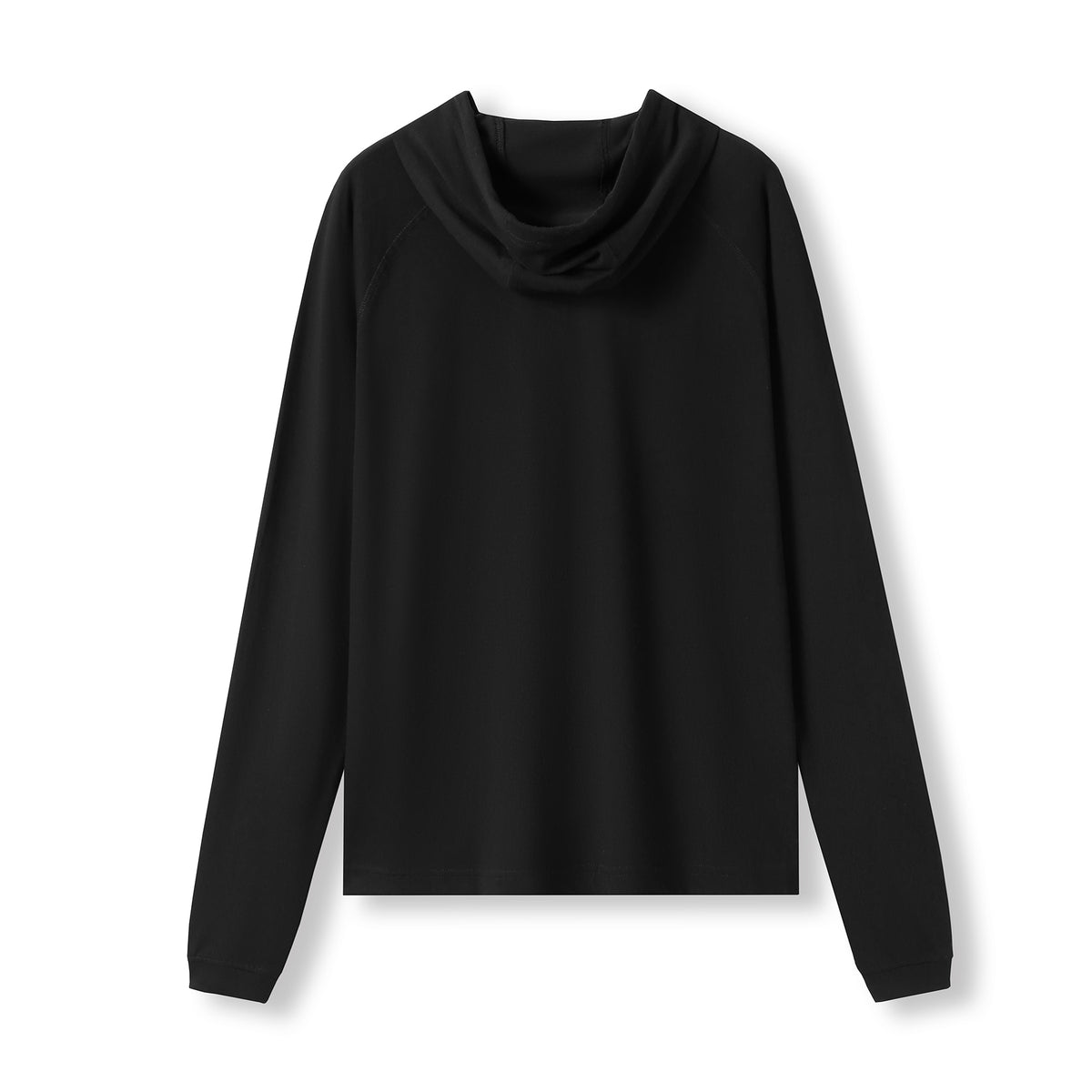 RAMO F392HP Unisex Fusion Tee Hoodie — Black back