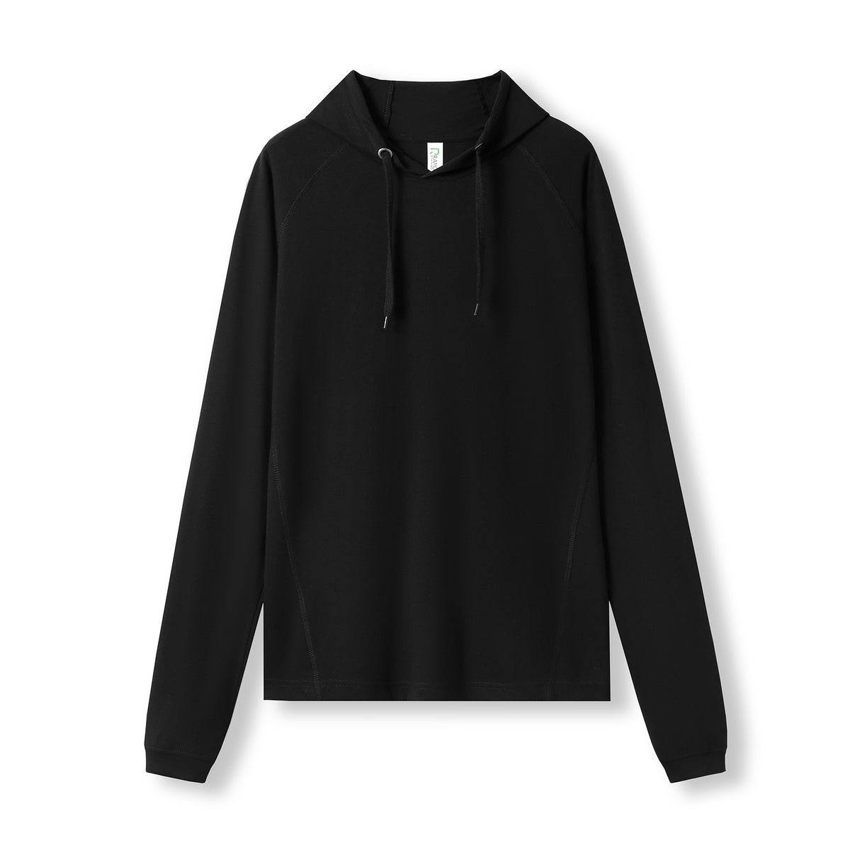 RAMO F392HP Unisex Fusion Tee Hoodie — Black front
