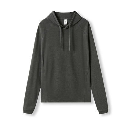 RAMO F392HP Unisex Fusion Tee Hoodie — Dark Marl front