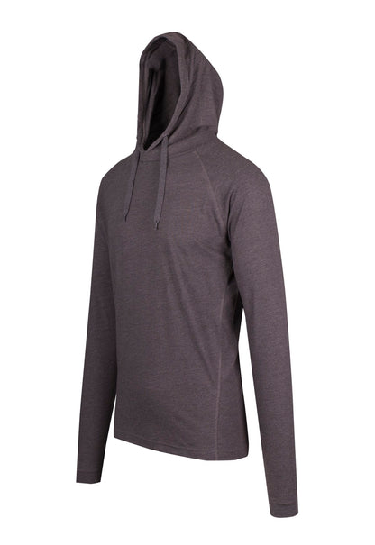 RAMO F392HP Unisex Fusion Tee Hoodie — Dark Marl side