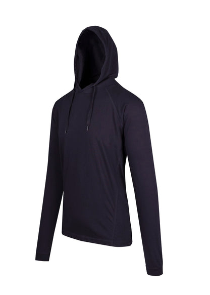 RAMO F392HP Unisex Fusion Tee Hoodie — Navy Blue side