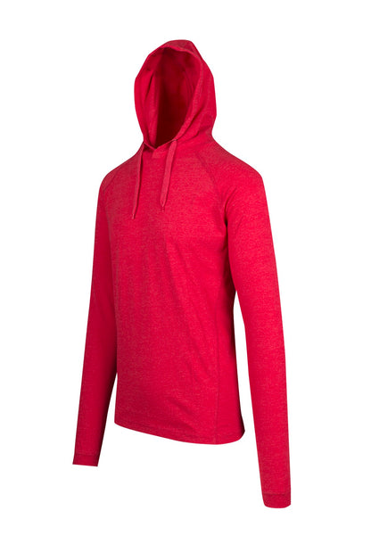 RAMO F392HP Unisex Fusion Tee Hoodie — Red Marl side