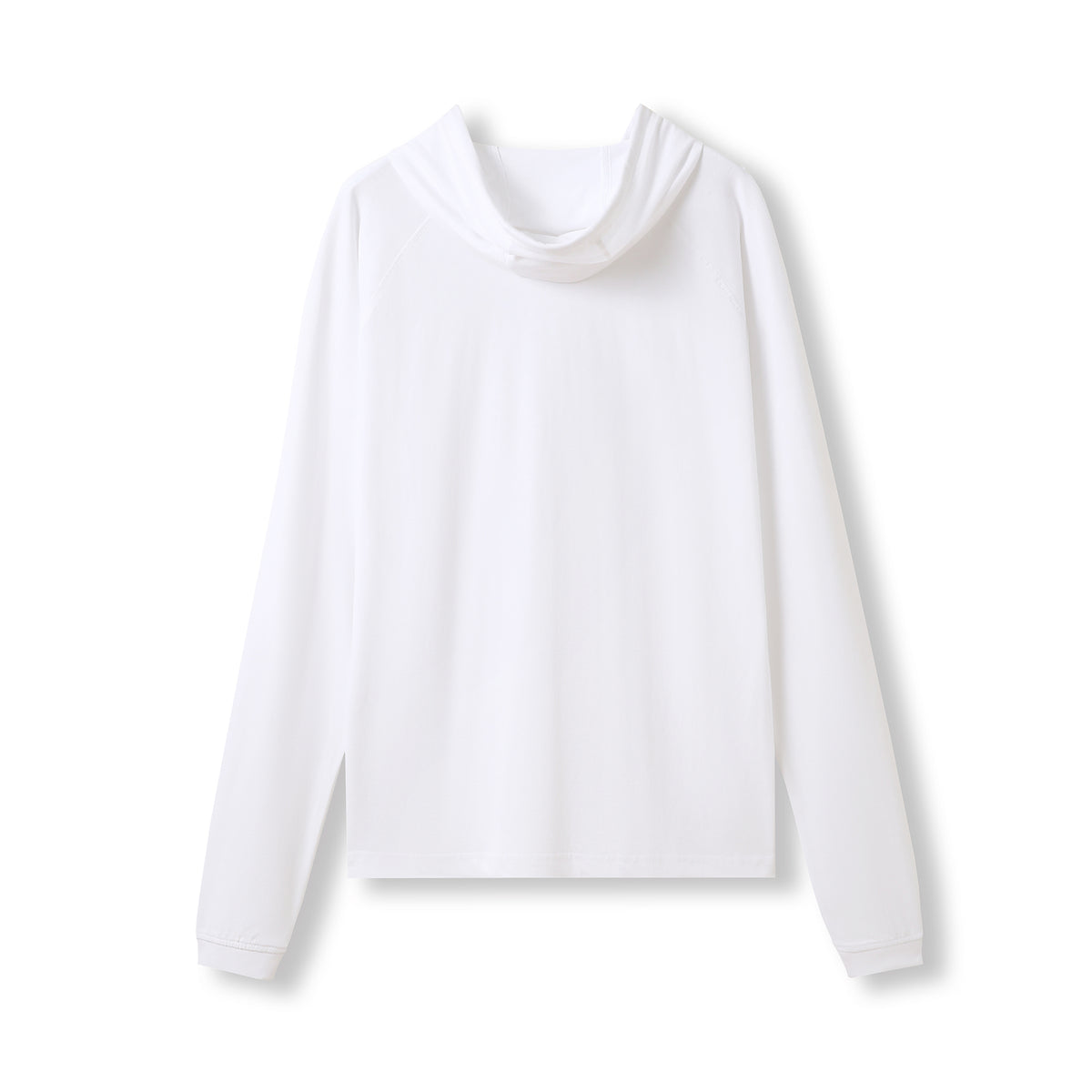 RAMO F392HP Unisex Fusion Tee Hoodie — White back