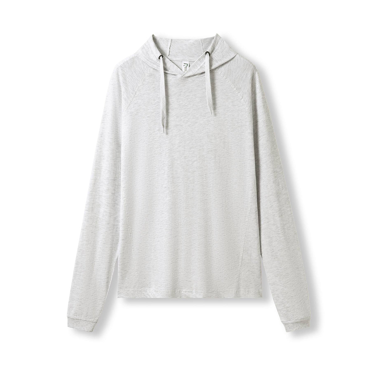 RAMO F392HP Unisex Fusion Tee Hoodie — White Marl front