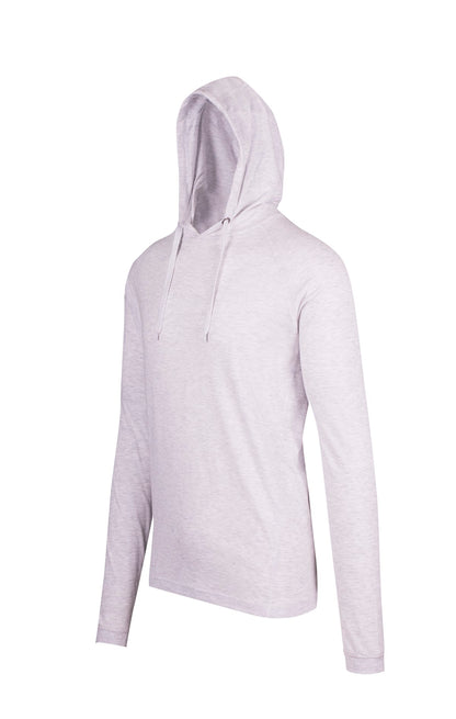 RAMO F392HP Unisex Fusion Tee Hoodie — White Marl side