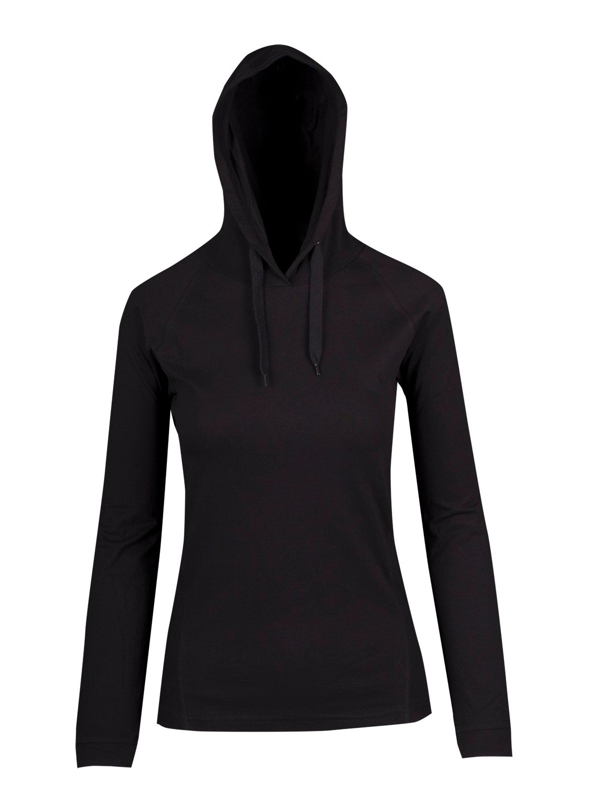 RAMO F392LD Women's fusion T-shirt Hoodie — Black front