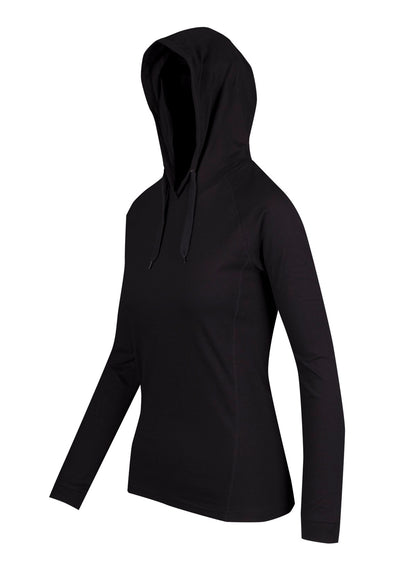 RAMO F392LD Women's fusion T-shirt Hoodie — Black side