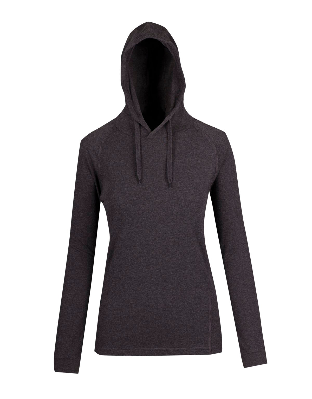 RAMO F392LD Women's fusion T-shirt Hoodie — Dark Marl front