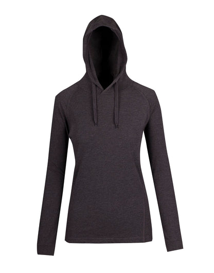 RAMO F392LD Women's fusion T-shirt Hoodie — Dark Marl front