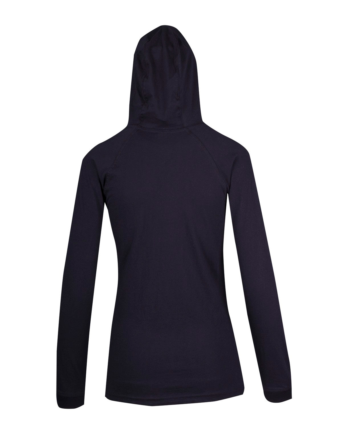 RAMO F392LD Women's fusion T-shirt Hoodie — Navy Blue back