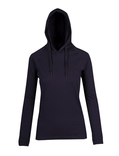 RAMO F392LD Women's fusion T-shirt Hoodie — Navy Blue front