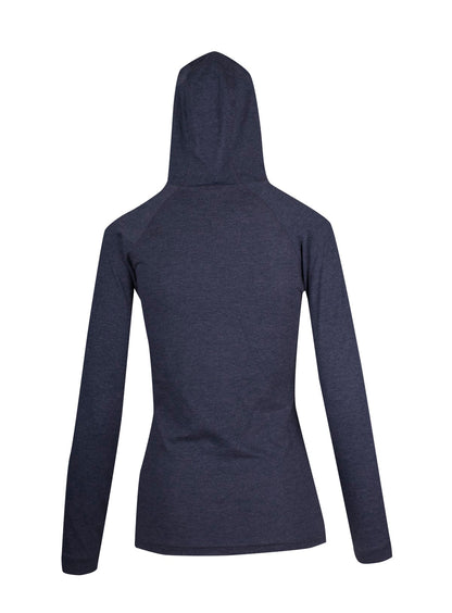 RAMO F392LD Women's fusion T-shirt Hoodie — Navy Marl back