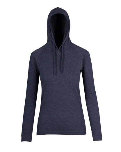 RAMO F392LD Women's fusion T-shirt Hoodie — Navy Marl front