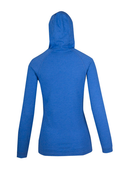 RAMO F392LD Women's fusion T-shirt Hoodie — Royal Marl back