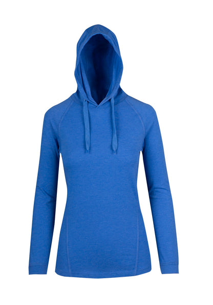 RAMO F392LD Women's fusion T-shirt Hoodie — Royal Marl front