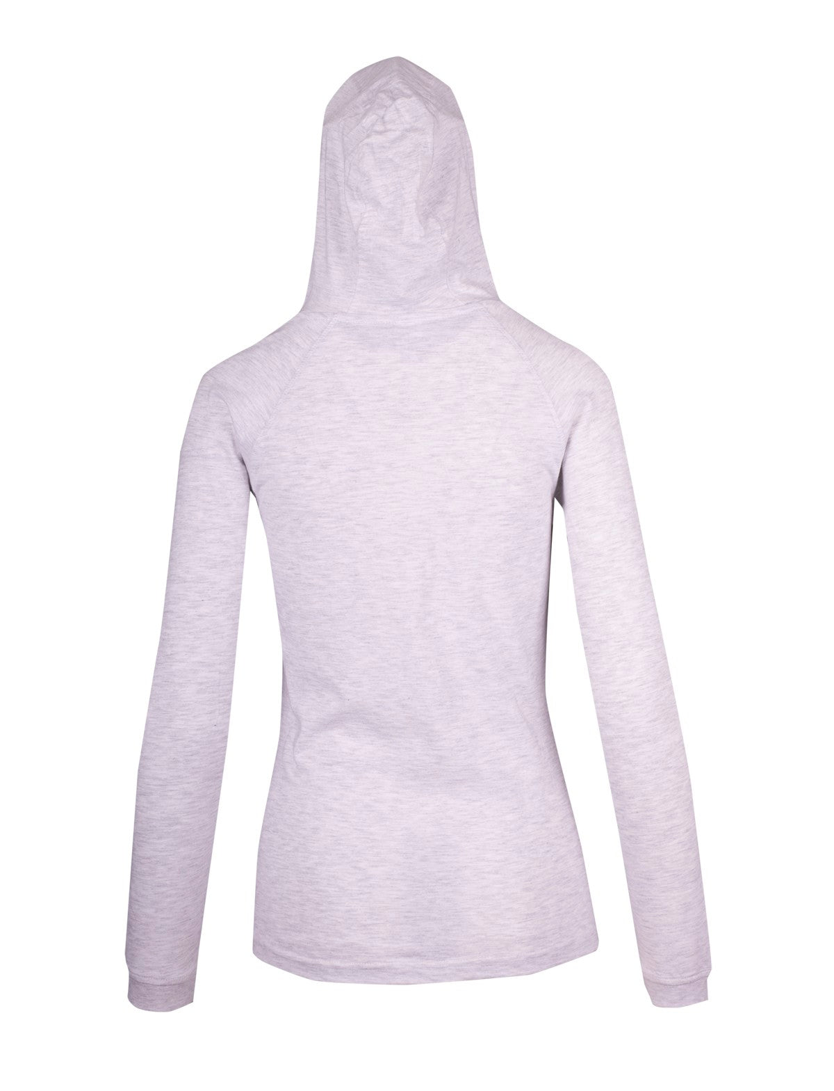 RAMO F392LD Women's fusion T-shirt Hoodie — White Marl back