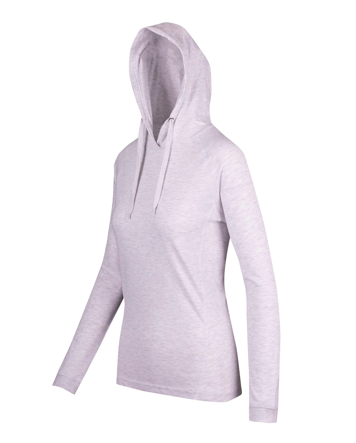 RAMO F392LD Women's fusion T-shirt Hoodie — White Marl side