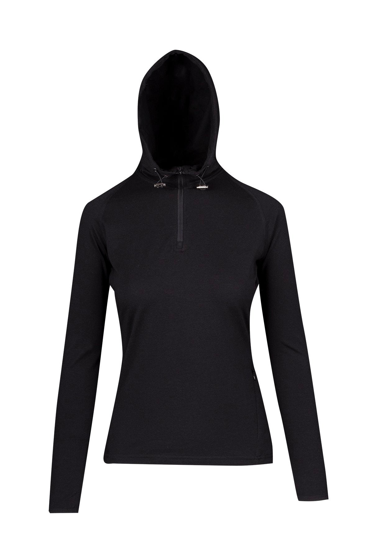 RAMO F393LD Women's Greatness Half-Hood Top — Black front