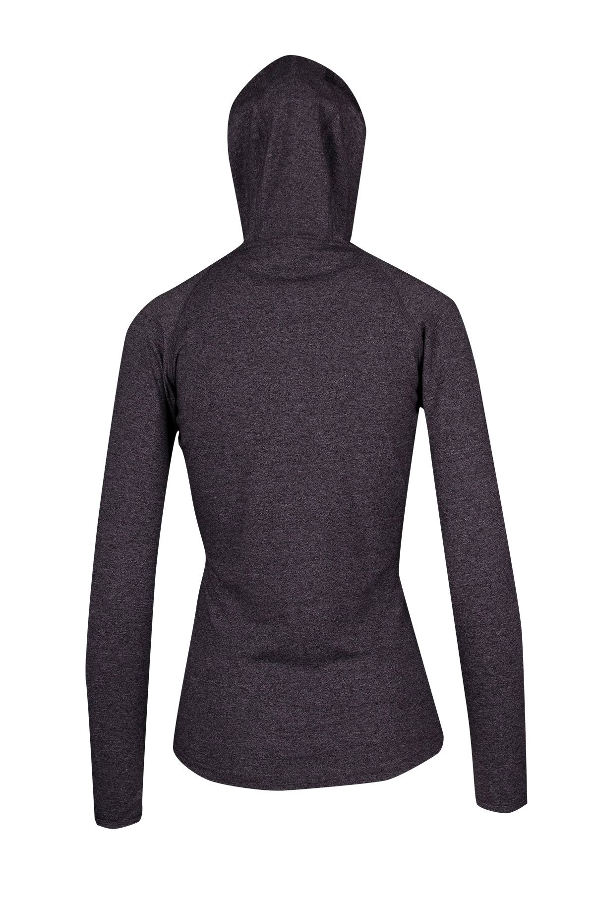 RAMO F393LD Women's Greatness Half-Hood Top — Dark Heather back