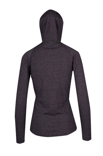 RAMO F393LD Women's Greatness Half-Hood Top — Dark Heather back