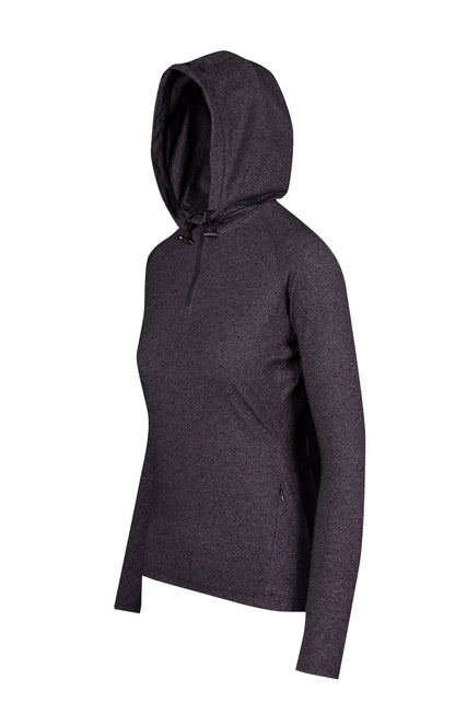 RAMO F393LD Women's Greatness Half-Hood Top — Dark Heather side
