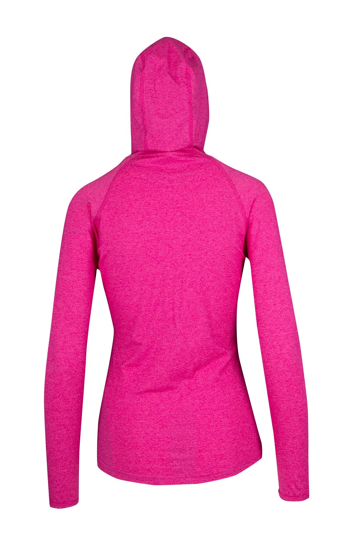 RAMO F393LD Women's Greatness Half-Hood Top — Hot Pink Heather back